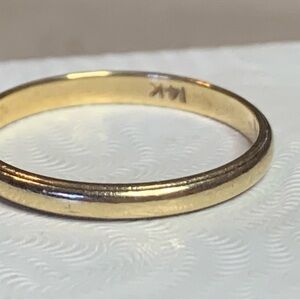 14kt Gold Stacker Band Ring. Size 6 3/4